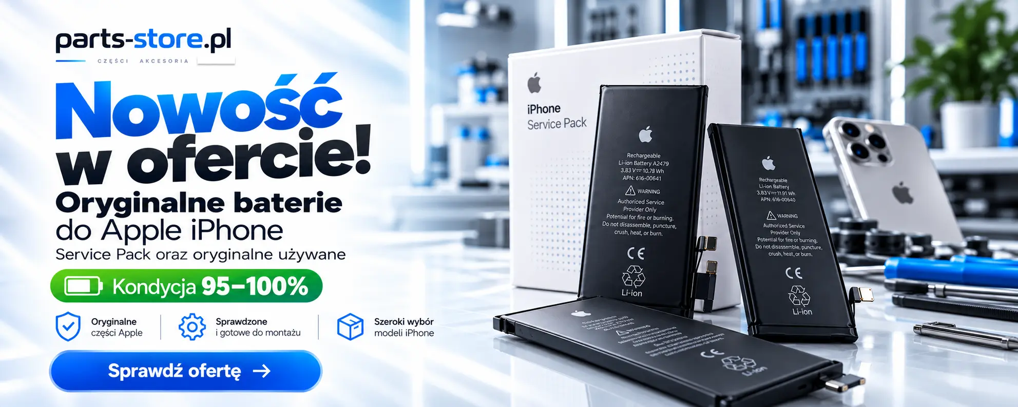 oryginalne baterie Apple iPhone