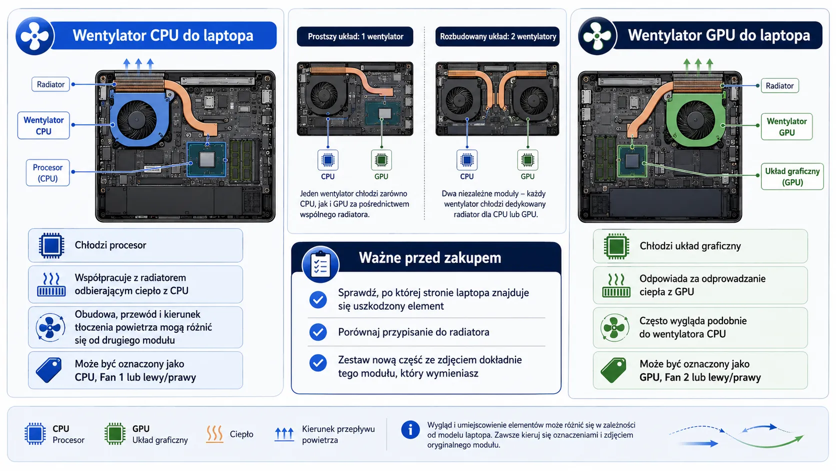Czym różni się wentylator procesora od wentylatora karty graficznej?