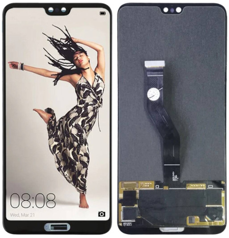 Oryginalny wyświetlacz LCD + ekran dotykowy Huawei P20 PRO CLT-L09 / L29 (Regenerowany) Czarny