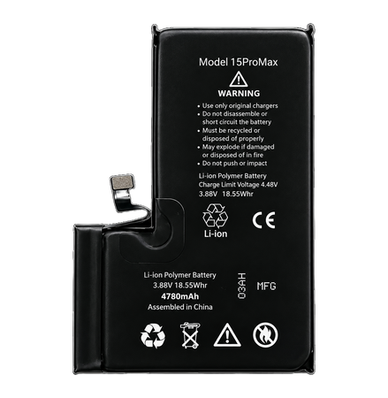 Bateria Akumulator do iPhone 15 Pro Max Zwiększona 4780mAh BEZ KOMUNIKATU