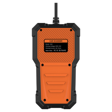 Tester Diagnostyczny Skaner Wykrywanie Błędów Samochodu OBD2 LCD MENU PL
