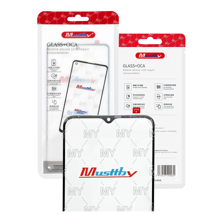 Szybka Szkło Wyświetlacza MUSTTBY z klejem OCA do Xiaomi Redmi 12C