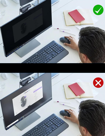 FILTR PRYWATYZUJĄCY na monitor ekran do laptopa 21,5" 16:9 476.6x268mm RODO
