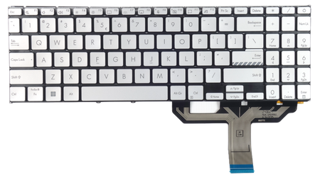 Klawiatura do laptopa Asus Vivobook 15 X1502VA X1502Z Srebrna LED QWERTY US