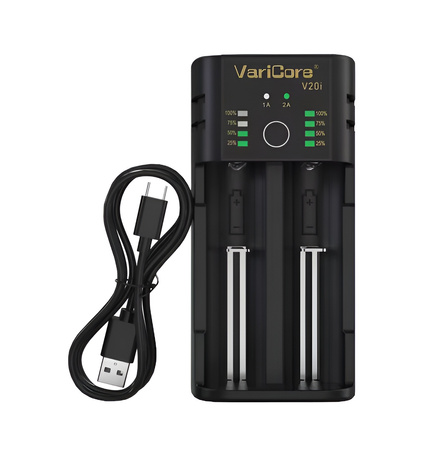 Ładowarka VariCore V20i-5V 2A-EU do akumulatorów AA AAA 18650 21700 26650