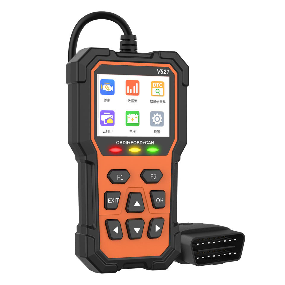 Tester Diagnostyczny Skaner Wykrywanie Błędów Samochodu OBD2 LCD MENU PL