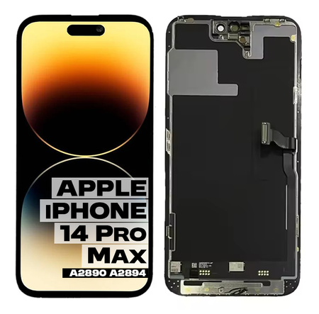 Oryginalny Wyświetlacz LCD Ekran dotyk Digitizer do iPhone 14 Pro Max Wymieniona Szyba