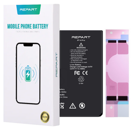 ZESTAW Bateria Akumulator do Apple iPhone 14 Pro Większa pojemność 3400mAh REPART + narzędzia + uszczelka pod ekran