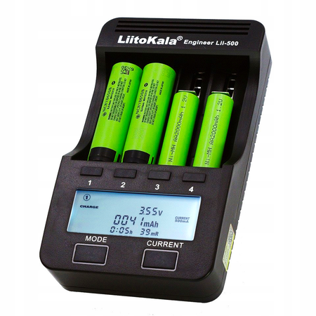 Ładowarka uniwersalna do baterii akumulatorów 18650 26650 LiitoKala Lii-500
