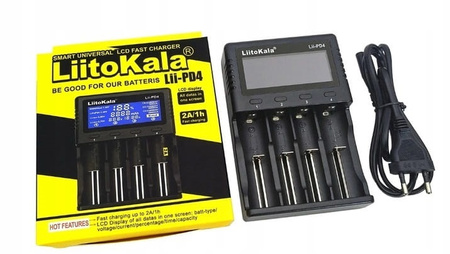 Ładowarka uniwersalna do baterii akumulatorów 18650 18490 LiitoKala Lii-PD4