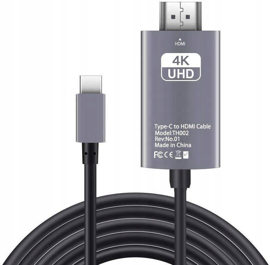 Kabel przewód USB-C do HDMI 4k 60Hz 2m MHL