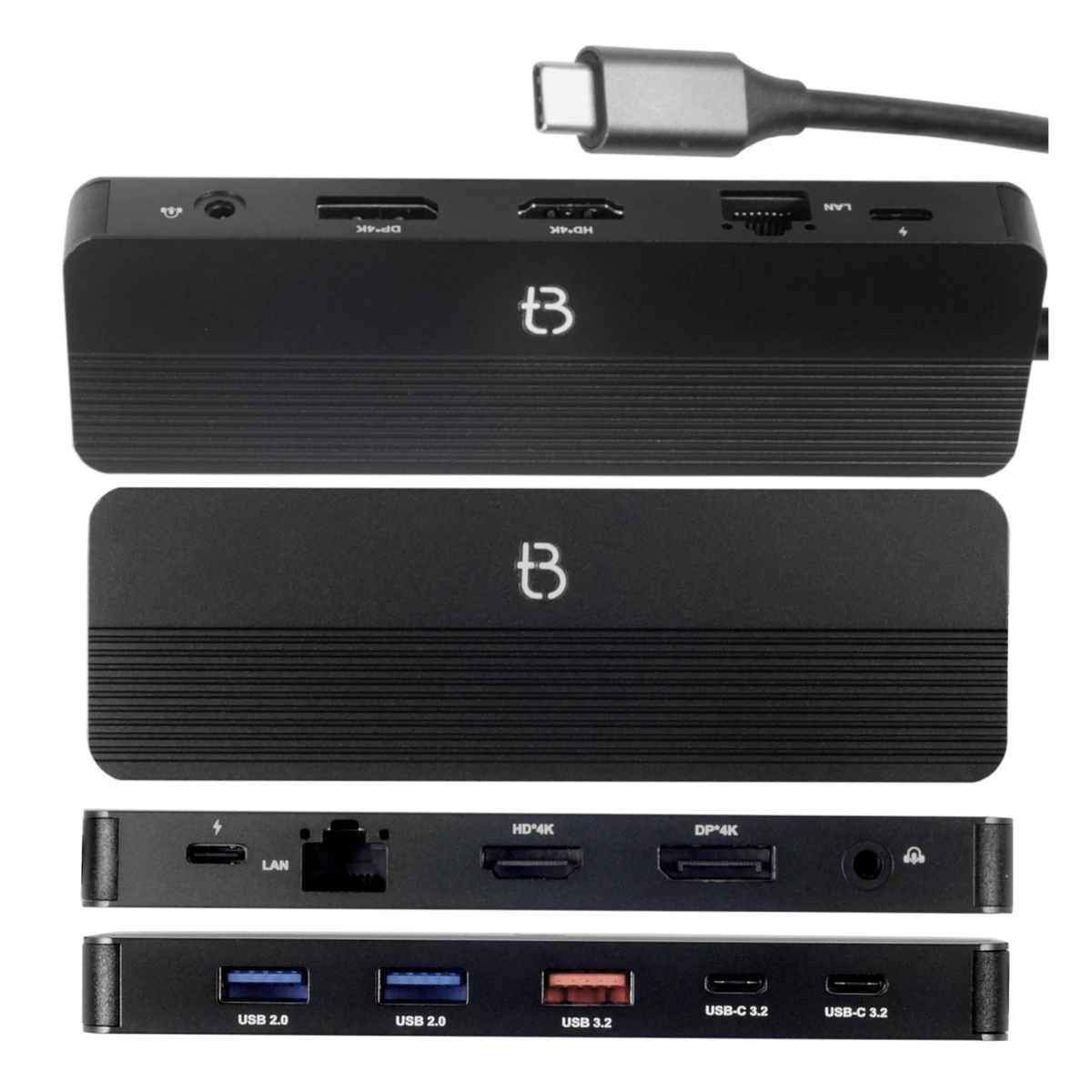 Stacja Dokująca 12w1 HUB USB 3.2 Type-C HDMI DisplayPort Power Delivery 4K