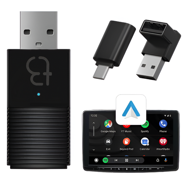 Bezprzewodowy Adapter Mini USB TB NANO Carplay / Android Auto do samochodu czarny