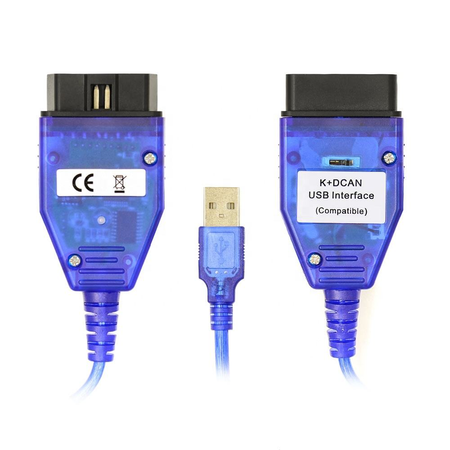 Interfejs Diagnostyczny K+DCAN USB do BMW 7 / 8 PIN E E36 E46 E60 E90 E65