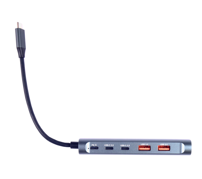 Stacja Dokująca HUB 6w1 2x USB-C + 2x USB 3.2 + HDMI 4K@60Hz + PD 100W