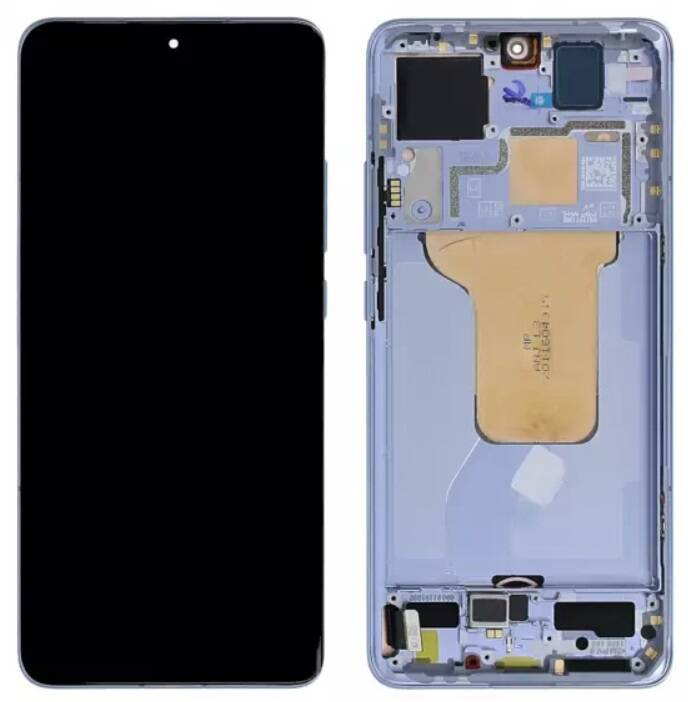 Oryginalny wyświetlacz LCD + ekran dotykowy Xiaomi 12 / 12S / 12X 5G (2022) 5600040L3A00 SERVICE PACK Niebieski z ramką