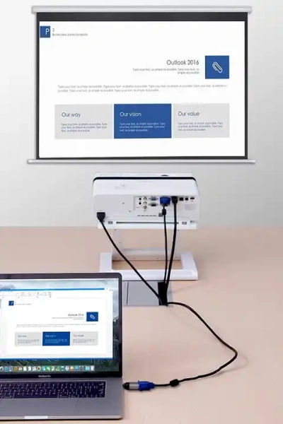 Adapter USB-C 3.1 do VGA D-Sub FullHD 1080p 60Hz typ C konwerter przejściówka