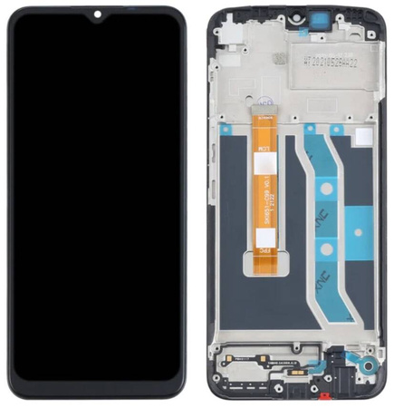 Wyświetlacz LCD + ekran dotykowy Realme C21Y C25Y RMX3261 RMX3263 (Regenerowany) Ramka czarna