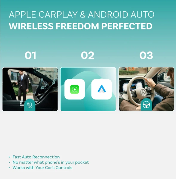 Adapter Samochodowy Ottocast Play2Video Ultra Carplay/Android Auto All-in-1