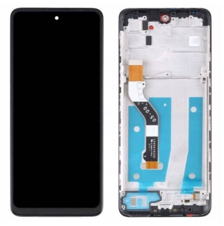 Oryginalny Wyświetlacz LCD + ekran dotykowy Motorola MOTO G60 XT2135 (Regenerowany) Ramka czarna