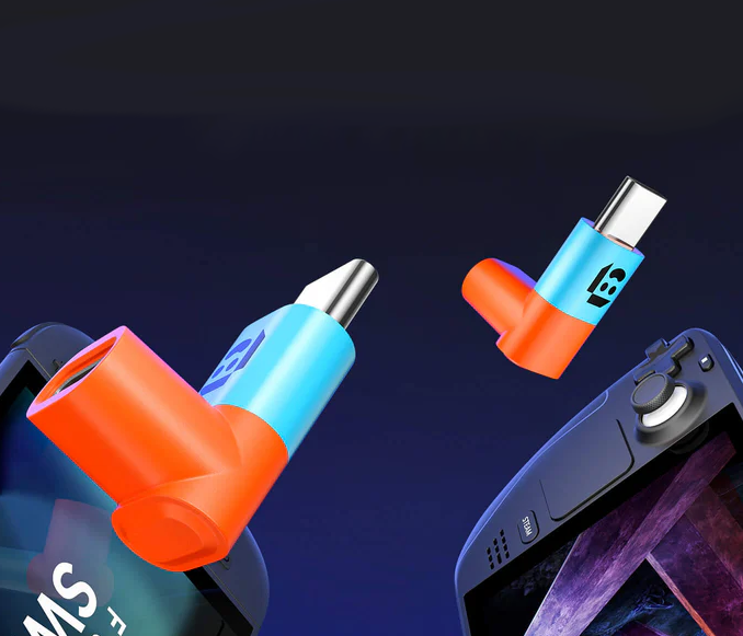 2x Kątowe Złącze USB-C JSAUX 90° Stopni do Steam Deck Rog Ally Switch PS5
