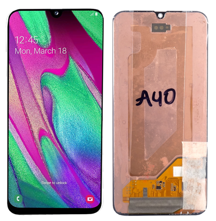 Oryginalny wyświetlacz LCD + Ekran dotykowy do Samsung Galaxy A40 SM-A405 Regenerowany (REF)
