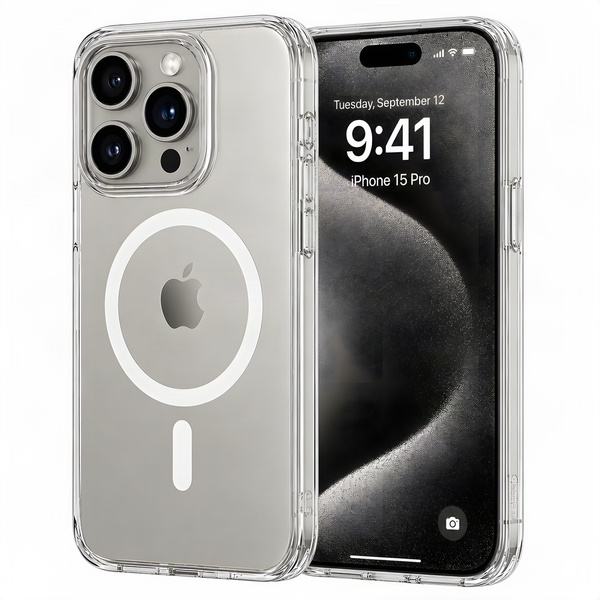 Etui Plecki Bezbarwne Magnetyczne MagSafe do Apple iPhone 15 Pro Clear Case