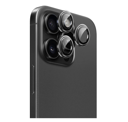 Szkło Ochronne na aparat obiektyw do iPhone 15 Pro / 15 Pro Max + Aplikator