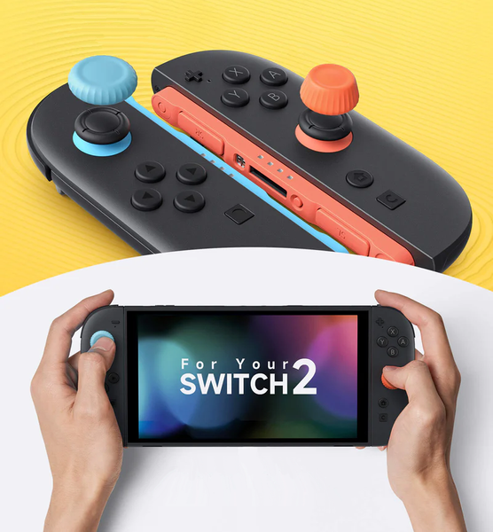 Nakładki Gumki na Joy-Con 6w1 JSAUX do konsoli Nintendo Switch 2 Kolorowe