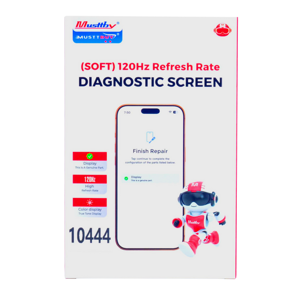 Wyświetlacz do Apple iPhone 16 120Hz z taśmą Proximity Sensor Diagnostic