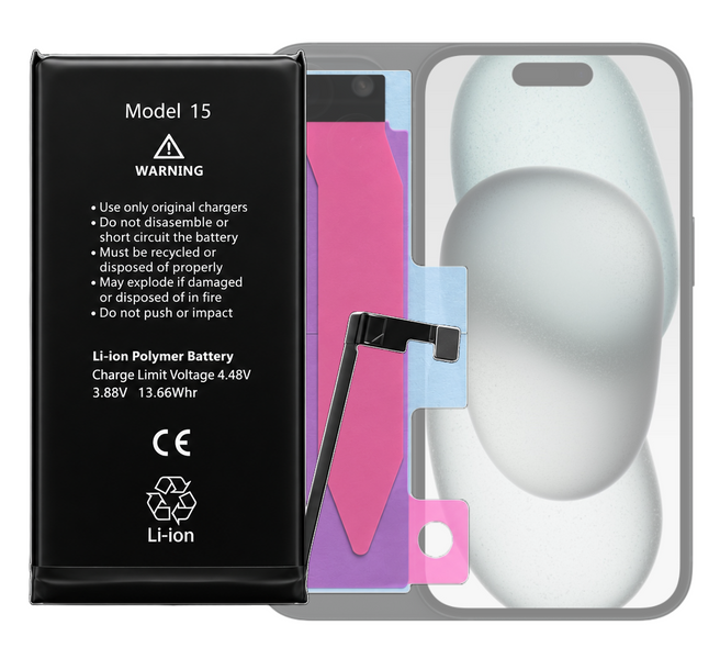 Bateria Akumulator do iPhone 15 A3090 Powiększona 3520mAh BEZ KOMUNIKATU