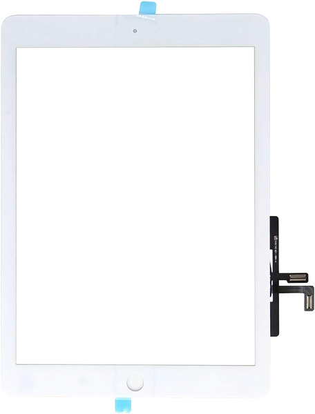 Digitizer dotyk szyba + klej (flexy OEM, miedź) do iPad 5 (2017) A1822 / A1823 biały