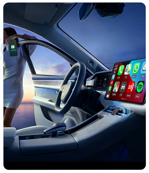 Adapter CarlinKit Mini SE Pro dla Apple CarPlay Android Auto Bezprzewodowy