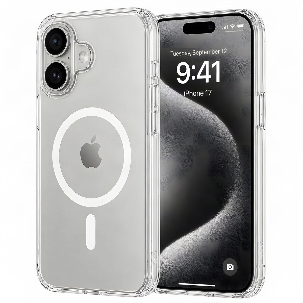Etui Plecki Bezbarwne Magnetyczne MagSafe do Apple iPhone 17 Case Clear