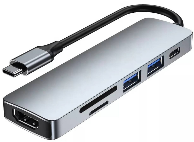 HUB USB-C Adapter HDMI 4k USB 3.0 SD FT PD Power Delivery 60W