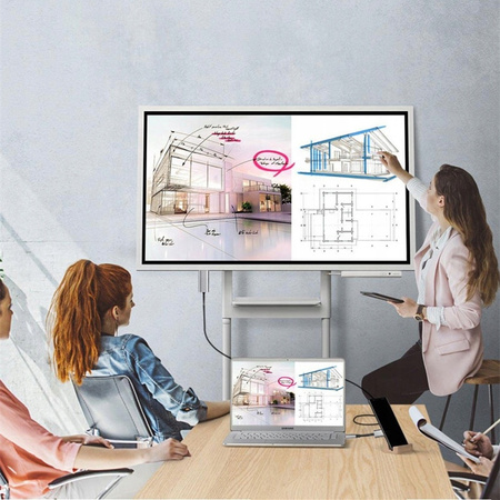 Adapter HUB USB-C Przejściówka na HDMI 4K 30Hz 3840x2160p Thunderbolt 3.0