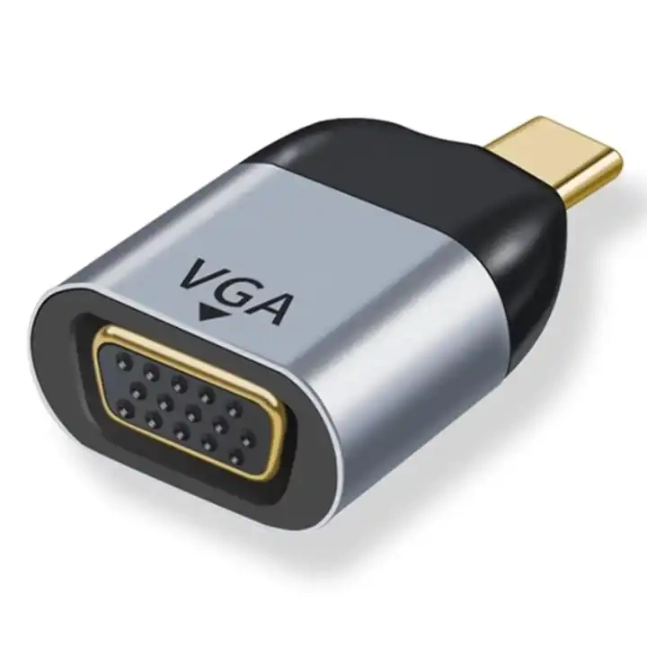 Adapter USB-C 3.1 do VGA D-Sub FullHD 1080p 60Hz typ C konwerter przejściówka