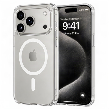 Etui Plecki Bezbarwne Magnetyczne MagSafe do Apple iPhone 17 Pro Case Clear