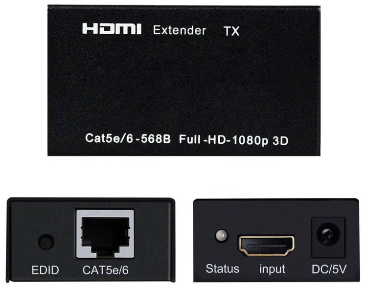 Przedłużacz Extender HDMI do LAN RJ45 Dual CHIP 60m