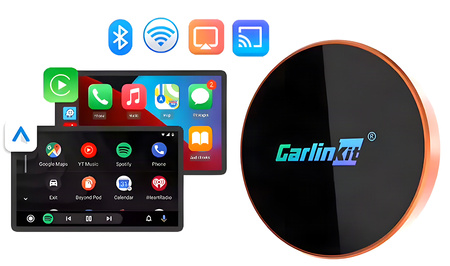 Adapter Samochodowy CarPlay Android Auto Mirror AirPlay Carlinkit CP2AM 4w1
