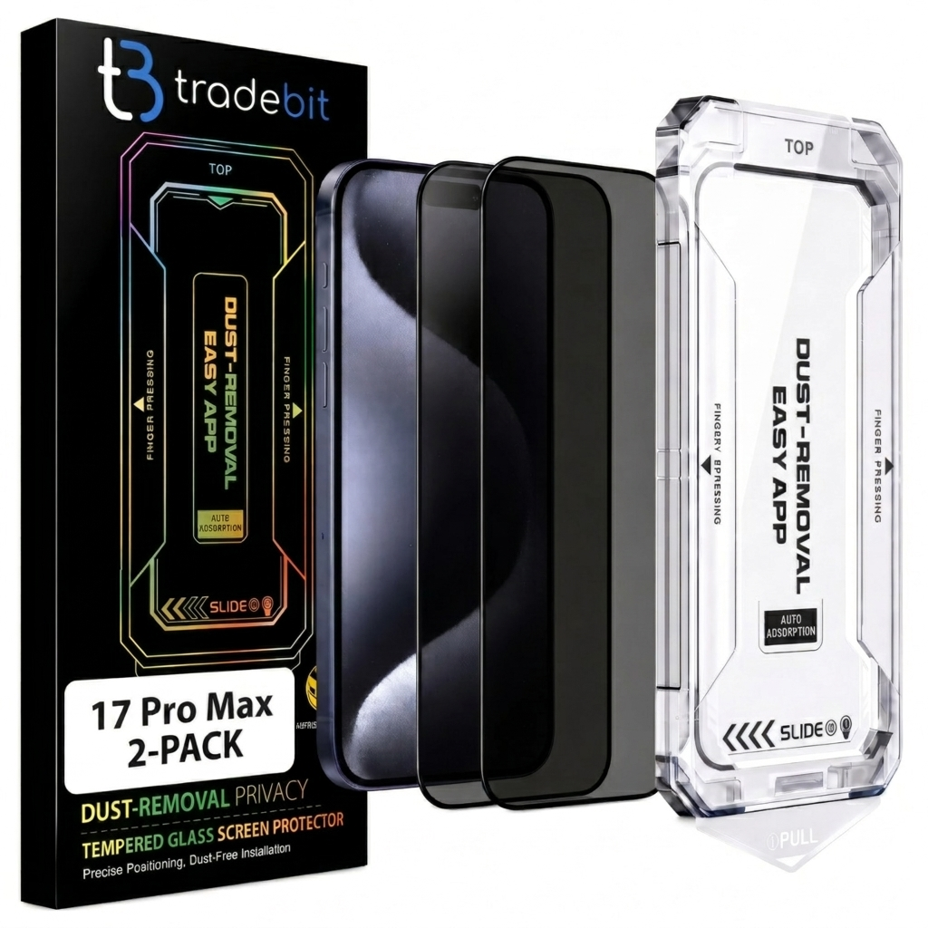 2x Szkło hartowane Prywatyzujące z aplikatorem do iPhone 17 Pro Max Szybka