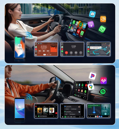 Adapter Bezprzewodowy Carlinkit Tbox S CPC-200 RGB dla CarPlay/Android Auto