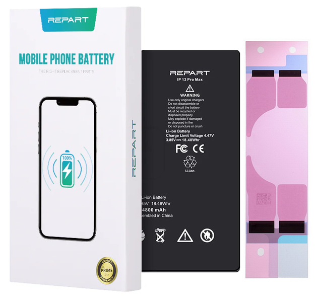 ZESTAW Bateria Akumulator do iPhone 13 Pro Max Większa pojemność 4800mAh REPART + narzędzia + uszczelka pod ekran