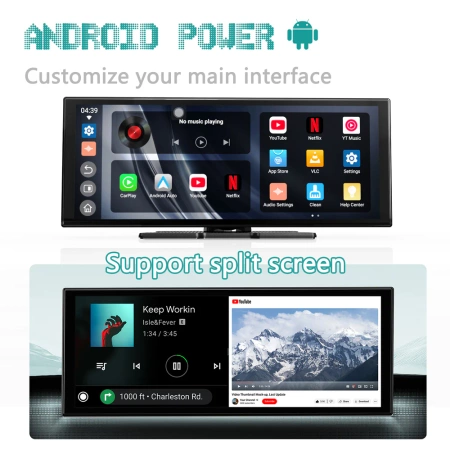 Wyświetlacz Monitor samochodowy Ottocast 11,4" Apple Carplay Android Auto