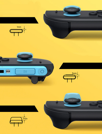 Nakładki Gumki na Joy-Con 6w1 JSAUX do konsoli Nintendo Switch 2 Kolorowe