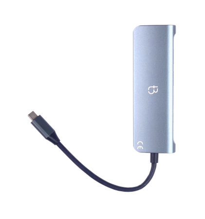 Stacja Dokująca HUB 6w1 2x USB-C + 2x USB 3.2 + HDMI 4K@60Hz + PD 100W