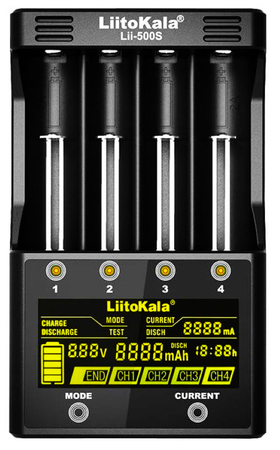 Ładowarka uniwersalna do baterii akumulatorów AAA 18650 LiitoKala Lii-500S