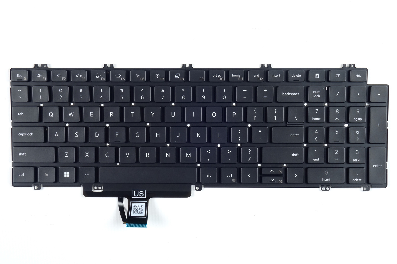 Klawiatura Dell Latitude 5520 5530 5540 5521 5531 Precision 3560 3570 3580 3561 3571 3581 N7N16 0N7N16 LED