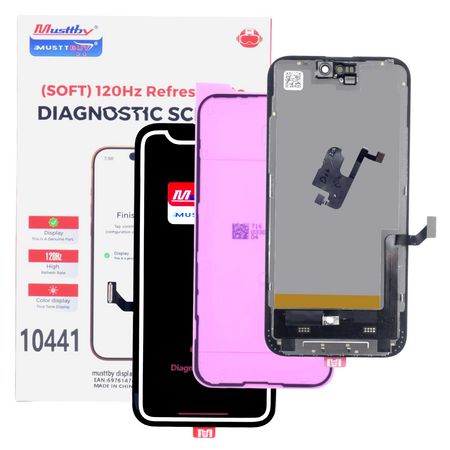 Wyświetlacz do Apple iPhone 15 Plus z taśmą Proximity Sensor Diagnostic