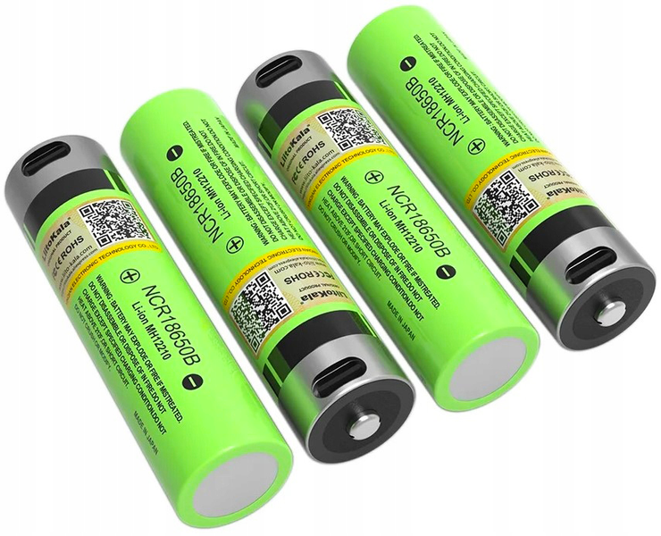 Akumulator bateria LiitoKala P34 PCB Type C 3.7 V 3400 mAh NCR18650B